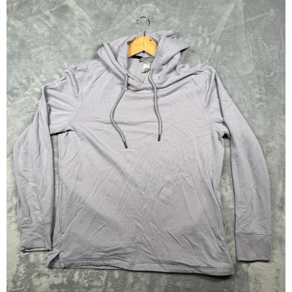 2(X)IST Hoodie Mens Medium Gray Stretch Long Sleeve Side Slit Classic Drawstring